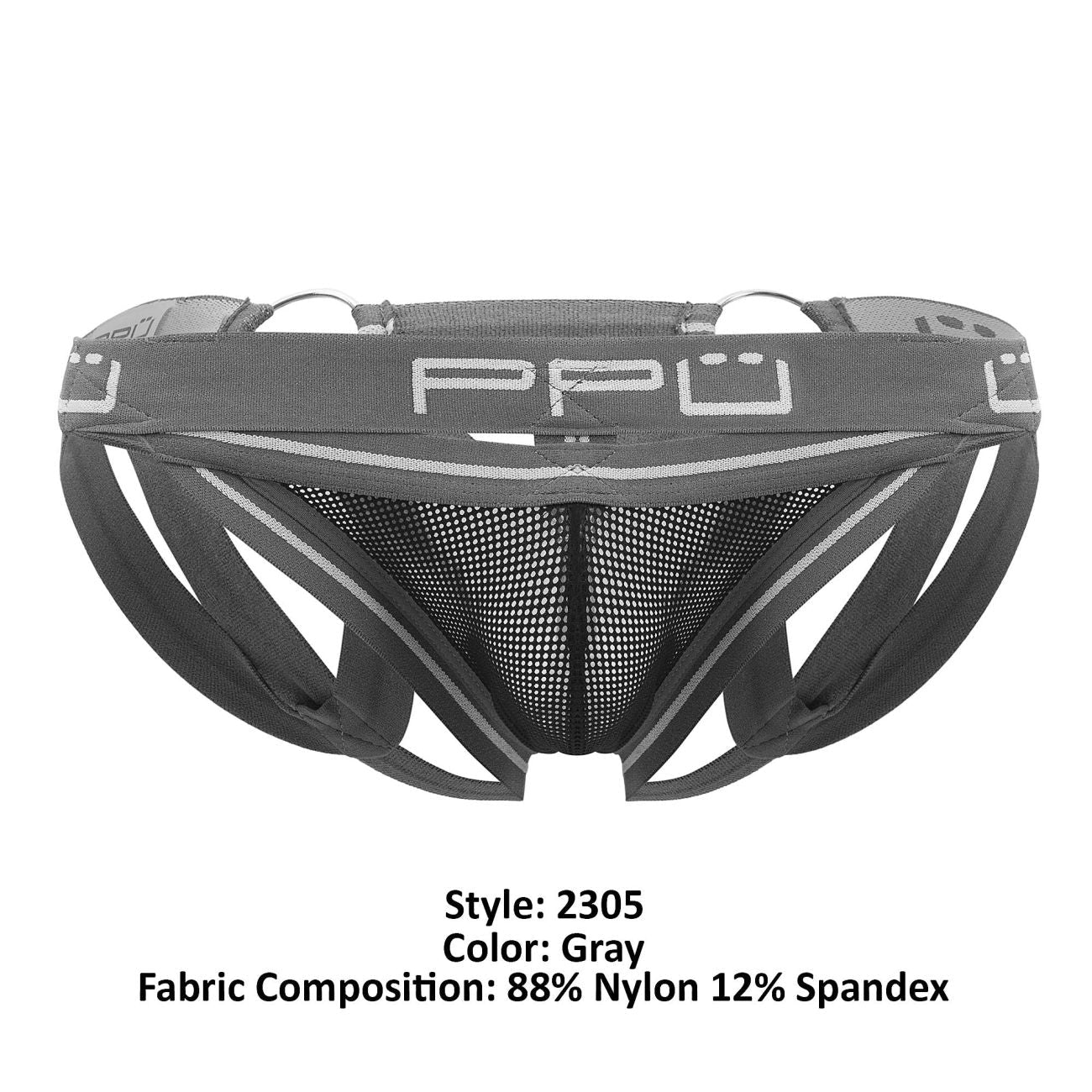 PPU 2305 Mesh Jockstrap Color Gray - DealByEthan.gay loves PPU