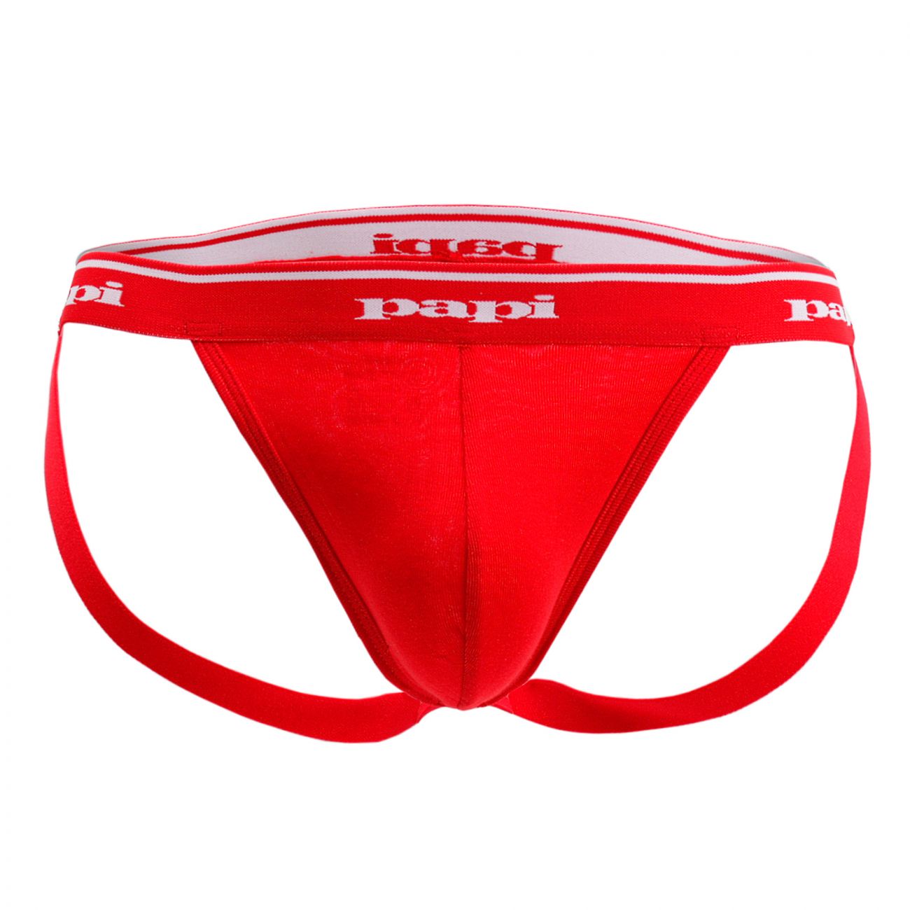 Papi 705910-999 3PK 1X1 Rib Jockstrap Color Black-Red-Turquoise - DealByEthan.gay loves Papi