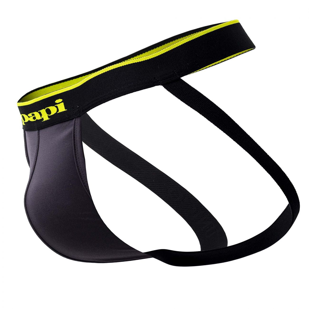 Papi UMPA049 2PK Microflex Jockstrap Color Charcoal-Leopard - DealByEthan.gay loves Papi
