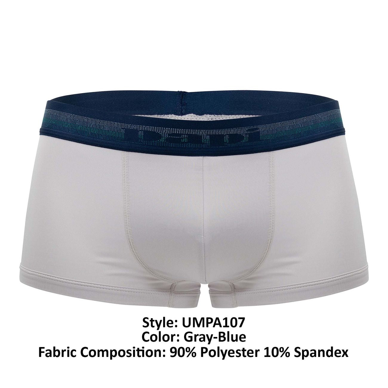 Papi UMPA107 2PK Microflex Performance Trunks Color Gray-Blue - DealByEthan.gay loves Papi