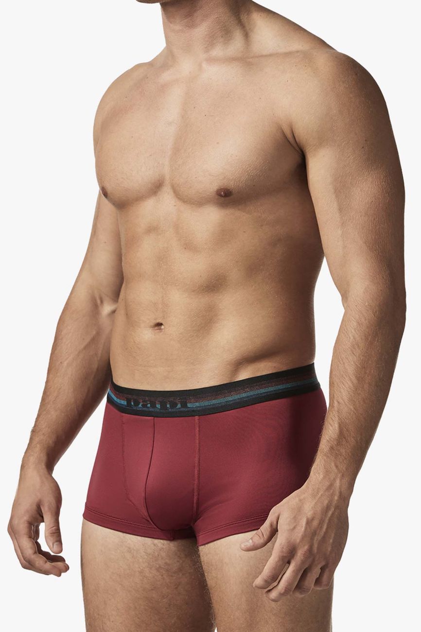Papi UMPA107 2PK Microflex Performance Trunks Color Gray-Red - DealByEthan.gay loves Papi