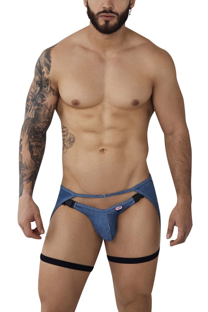 Pikante PIK 0985 Hare Garter Jockstrap Color Blue - DealByEthan.gay loves Pikante