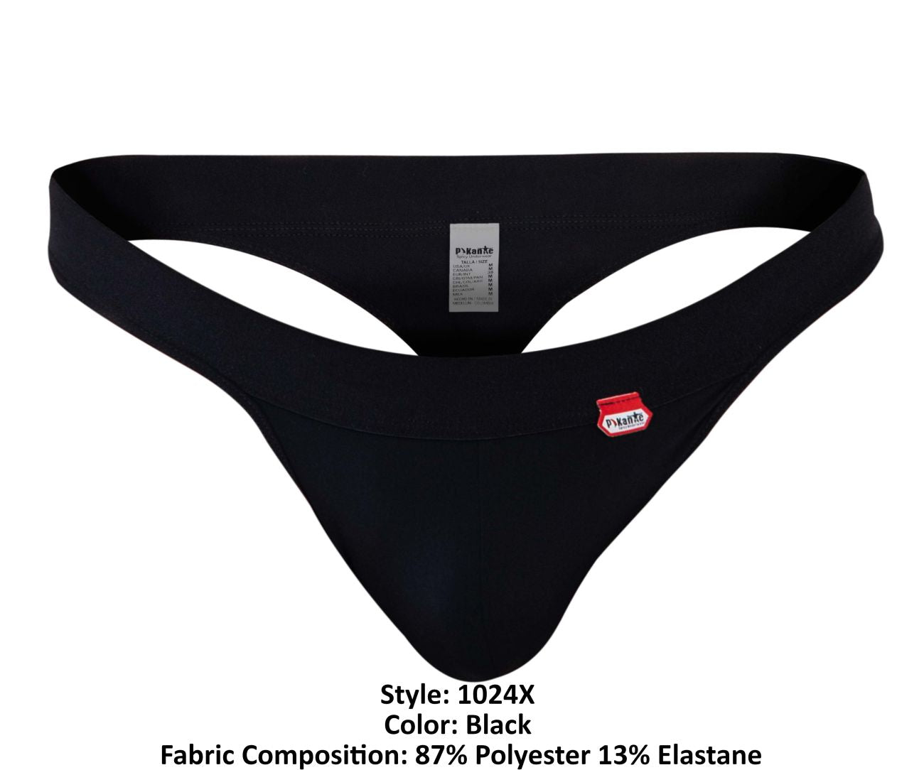 Pikante PIK 1024X Terni Thongs Color Black - DealByEthan.gay loves Pikante