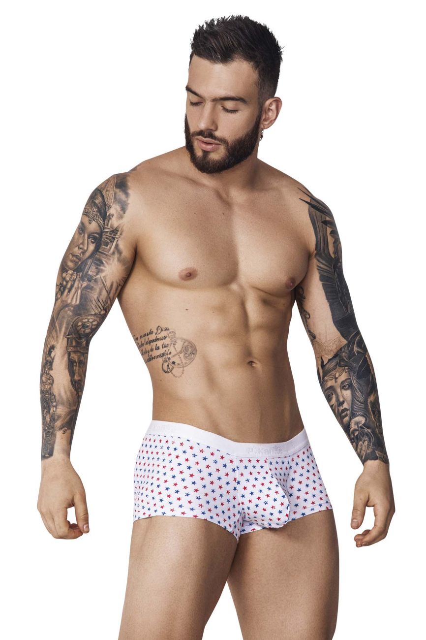 Pikante PIK 1071 Blaze Trunks Color White - DealByEthan.gay loves Pikante