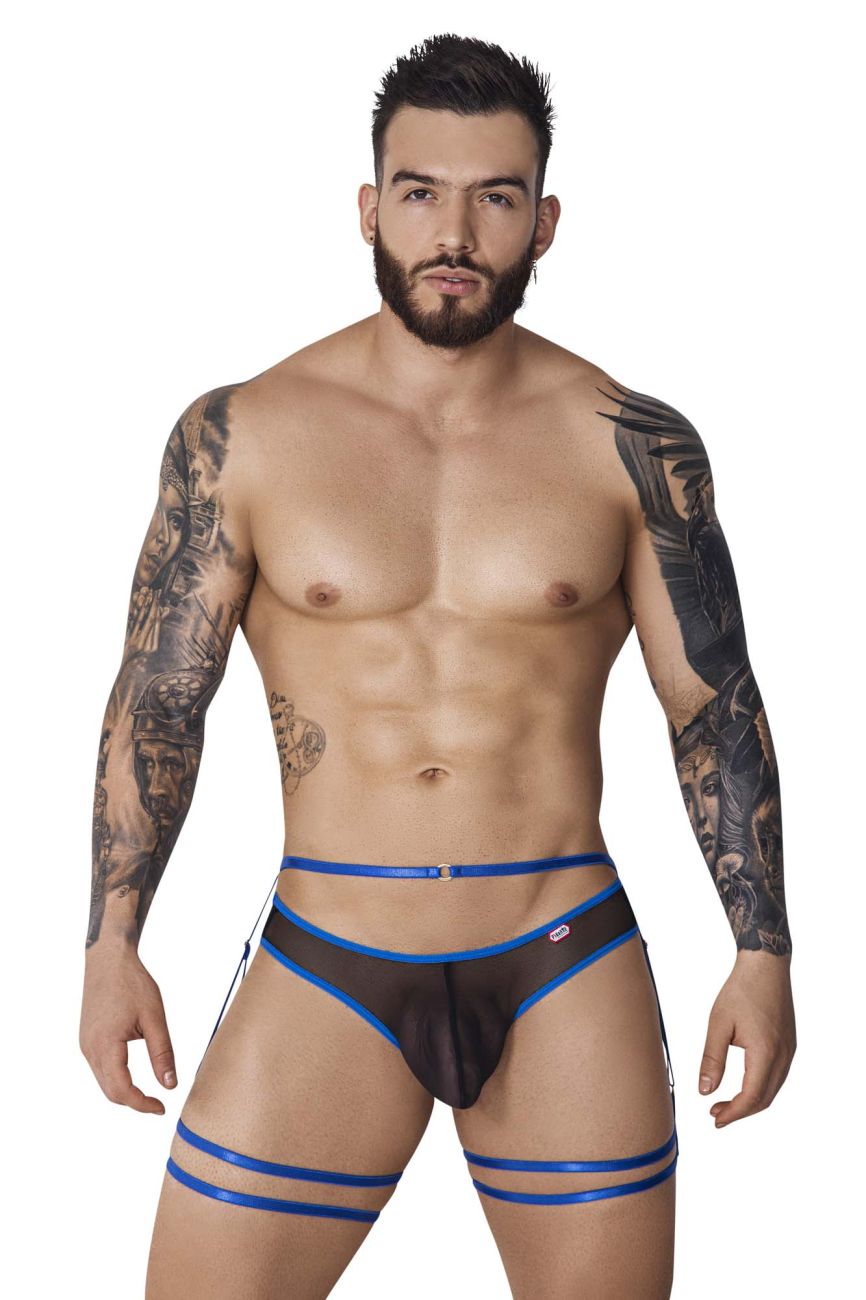 Pikante PIK 1082 Lujueria Garter Thongs Color Blue - DealByEthan.gay loves Pikante