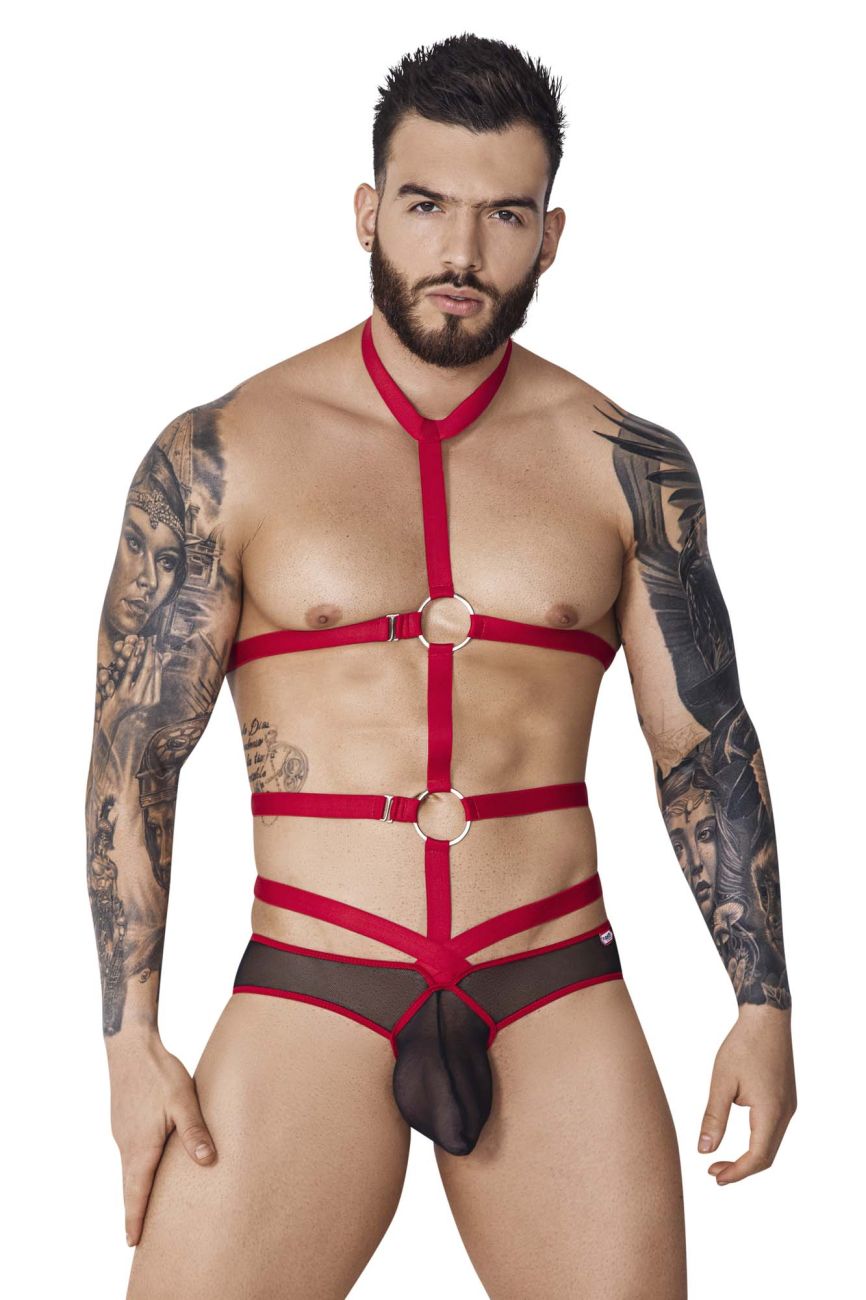 Pikante PIK 1084 Lips Harness Briefs Color Red - DealByEthan.gay loves Pikante