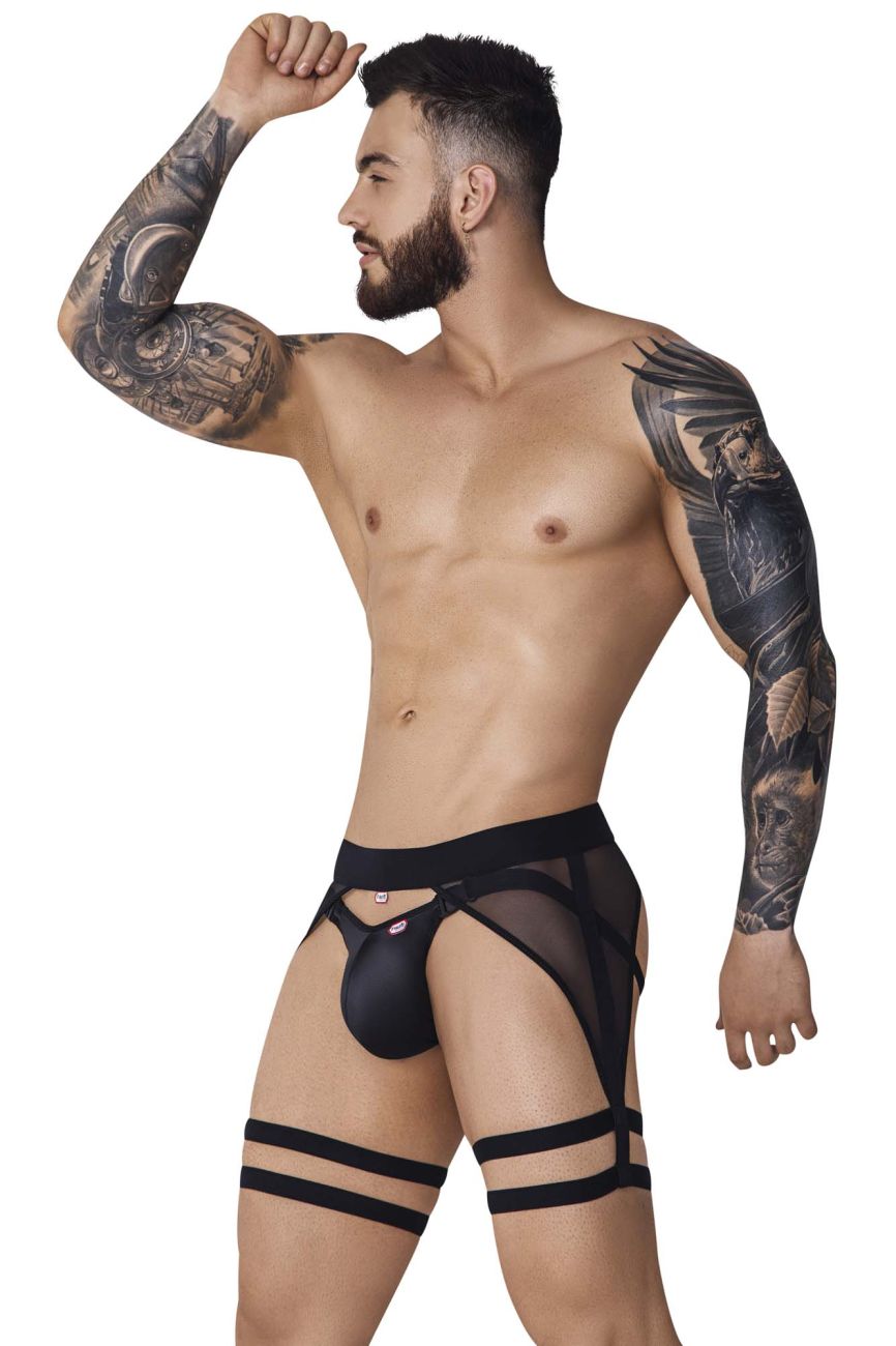 Pikante PIK 1085 Hard Garter Jockstrap Color Black - DealByEthan.gay loves Pikante