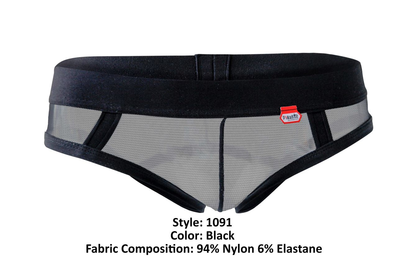 Pikante PIK 1091 Burly Mesh Briefs Color Black - DealByEthan.gay loves Pikante