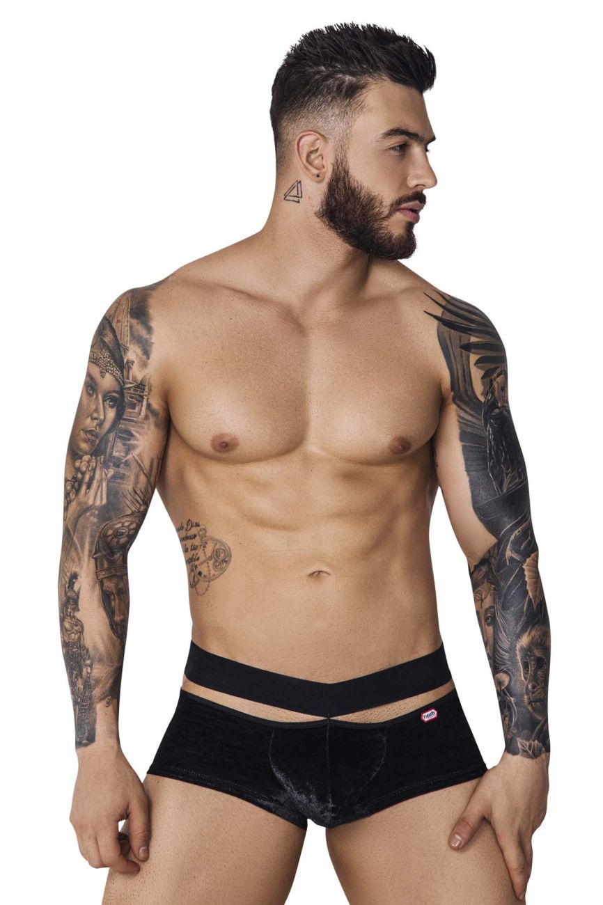 Pikante PIK 1096 Clandestine Velvet Trunks Color Black - DealByEthan.gay loves Pikante
