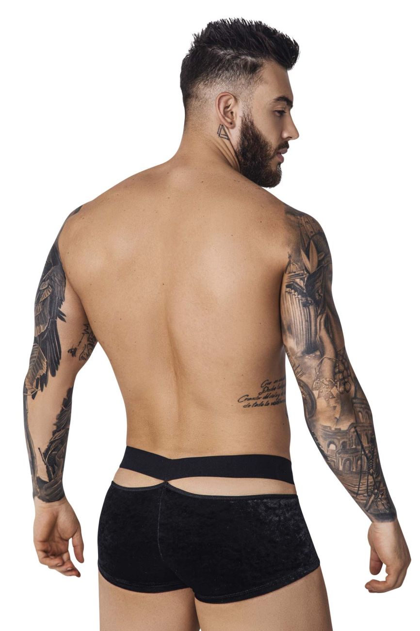 Pikante PIK 1096 Clandestine Velvet Trunks Color Black - DealByEthan.gay loves Pikante