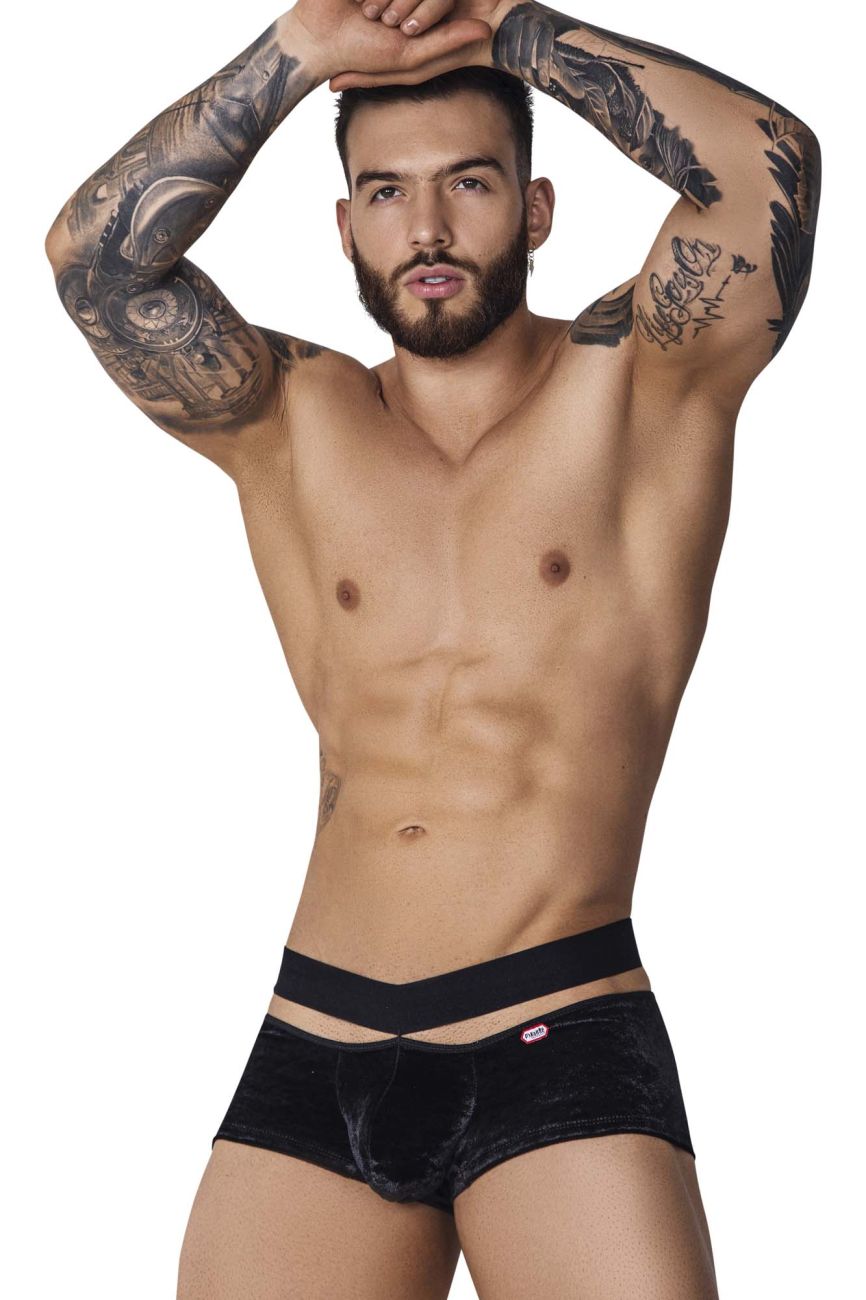 Pikante PIK 1096 Clandestine Velvet Trunks Color Black - DealByEthan.gay loves Pikante