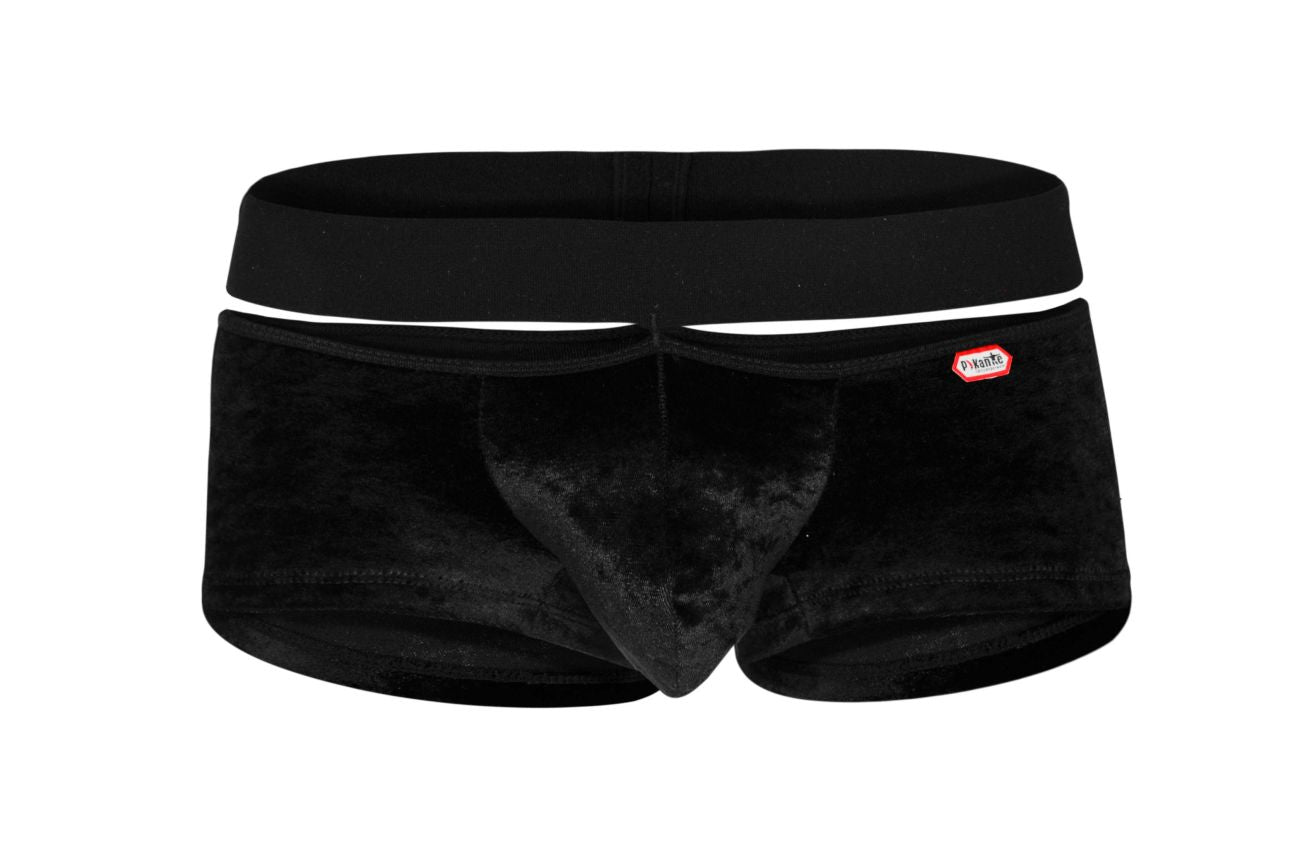 Pikante PIK 1096 Clandestine Velvet Trunks Color Black - DealByEthan.gay loves Pikante