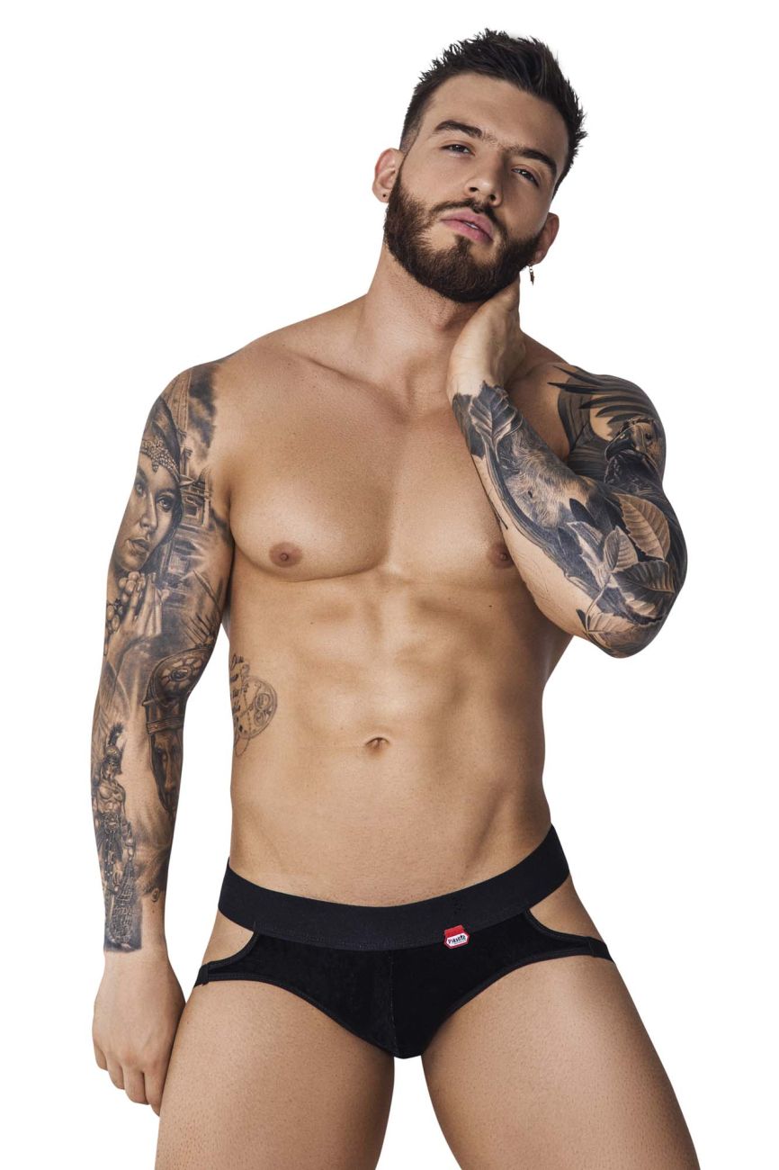 Pikante PIK 1100 Clandestine Velvet Jockstrap Color Black - DealByEthan.gay loves Pikante
