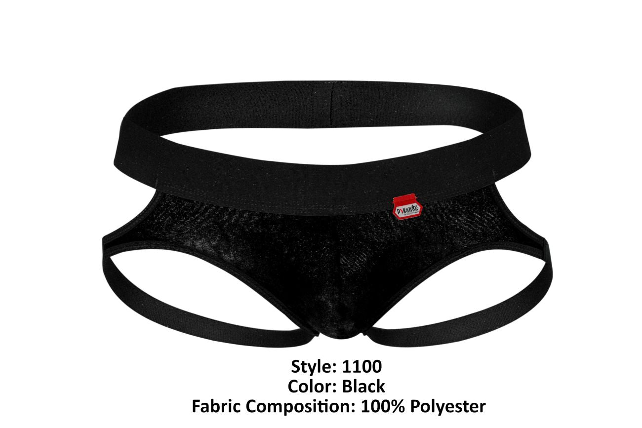 Pikante PIK 1100 Clandestine Velvet Jockstrap Color Black - DealByEthan.gay loves Pikante