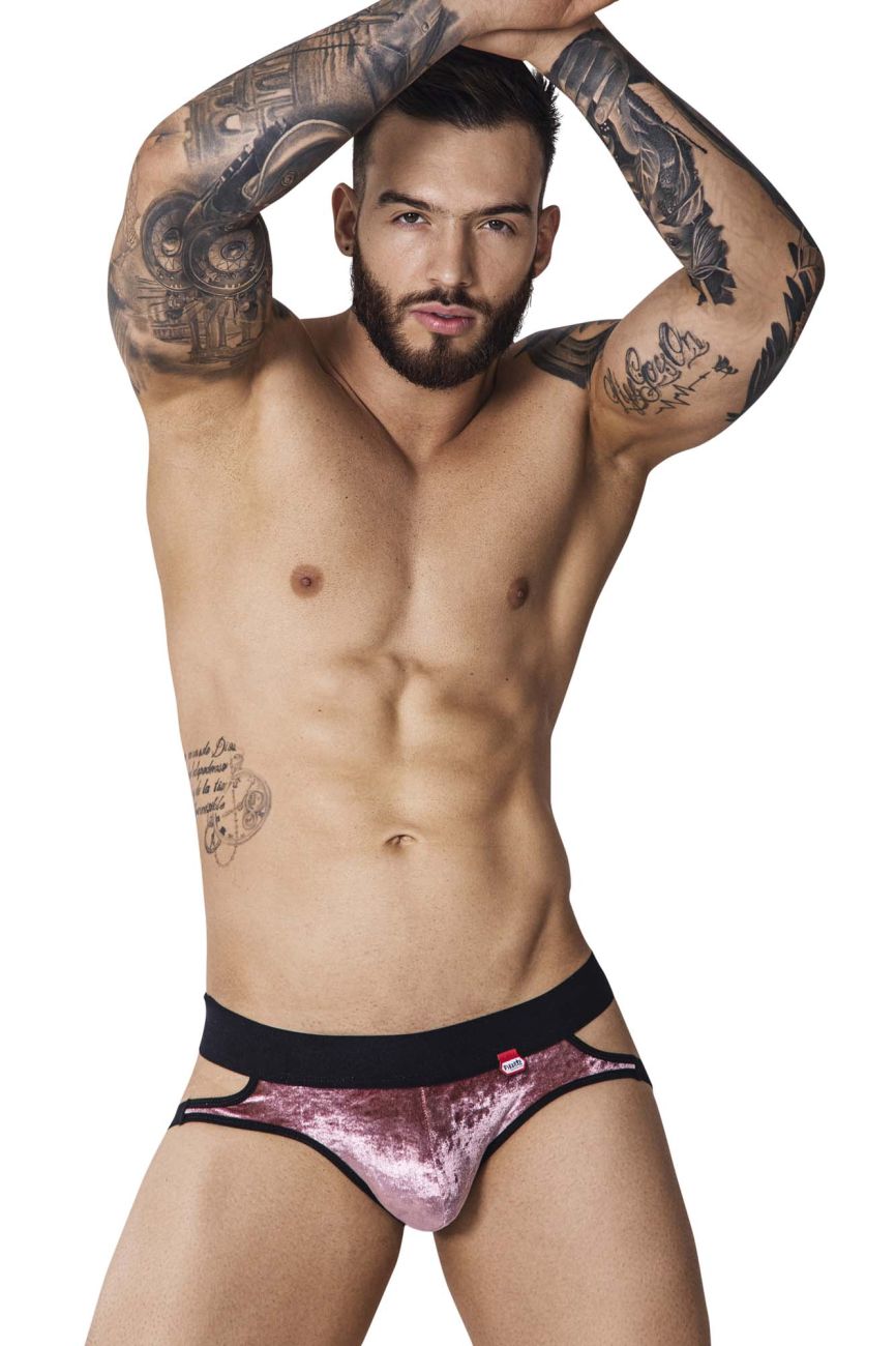 Pikante PIK 1100 Clandestine Velvet Jockstrap Color Pink - DealByEthan.gay loves Pikante