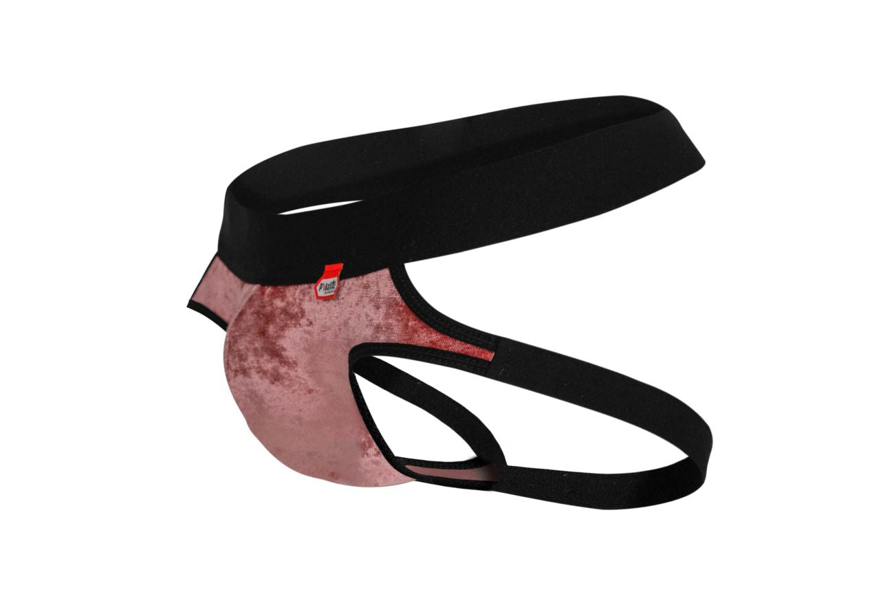 Pikante PIK 1100 Clandestine Velvet Jockstrap Color Pink - DealByEthan.gay loves Pikante