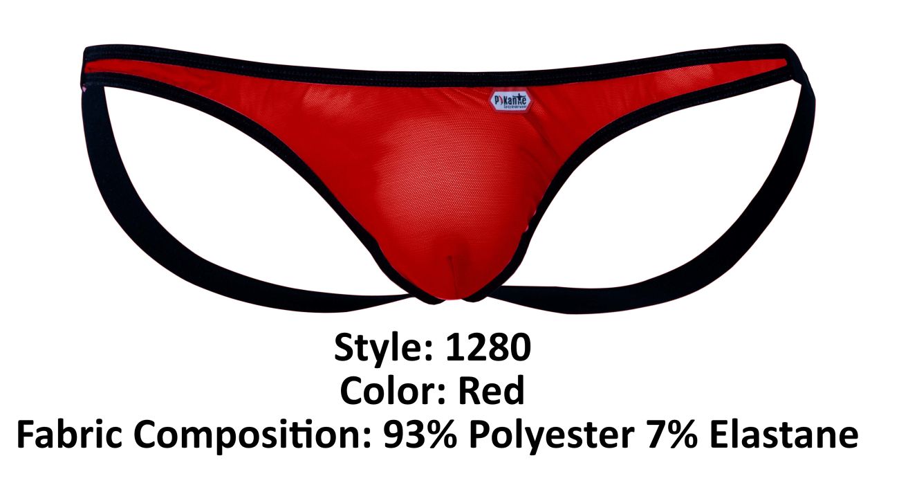 Pikante PIK 1280 Sonar Jockstrap Color Red - DealByEthan.gay loves Pikante