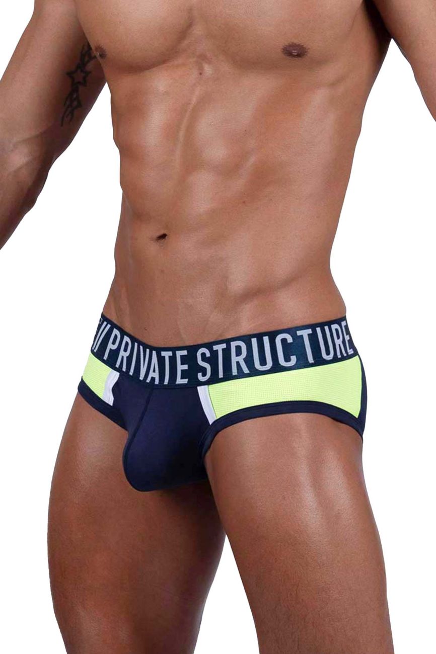 Private Structure BAUT4388 Athlete Mini Briefs Color Navy Ranger - DealByEthan.gay loves Private Structure