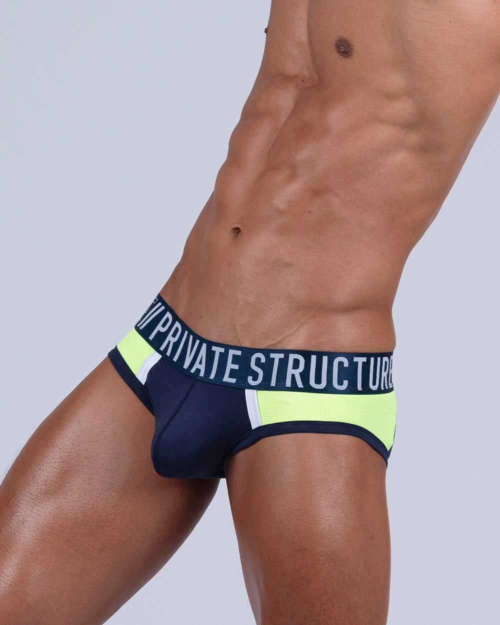 Private Structure BAUT4388 Athlete Mini Briefs Color Navy Ranger - DealByEthan.gay loves Private Structure