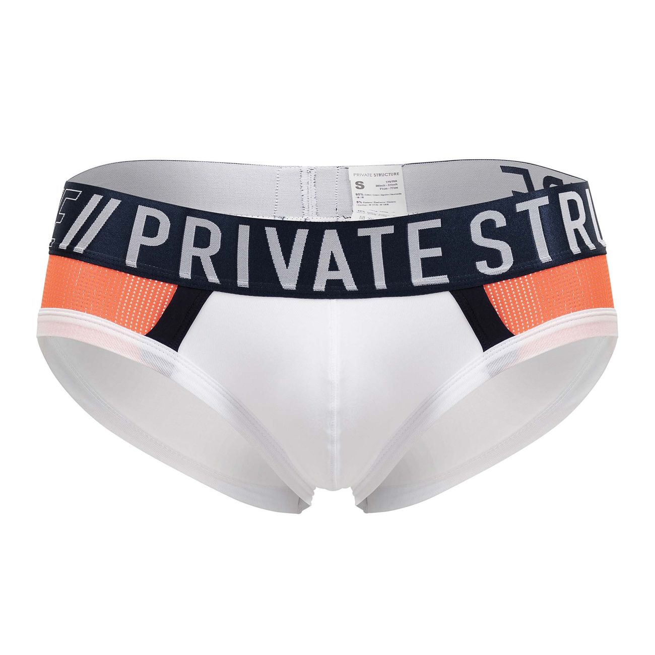 Private Structure BAUT4388 Athlete Mini Briefs Color White League - DealByEthan.gay loves Private Structure