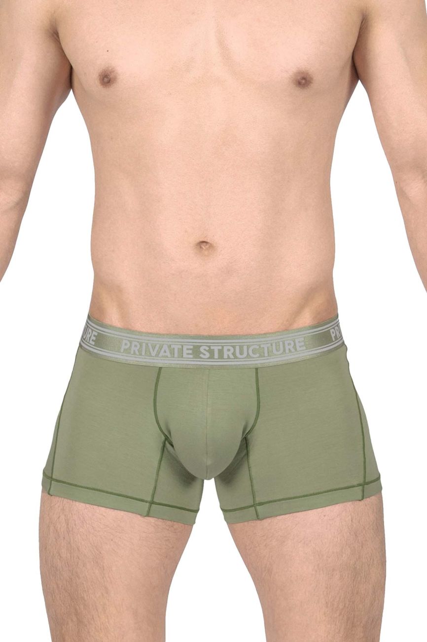 Private Structure PBUT4379 Bamboo Trunks Color Olive - DealByEthan.gay loves Private Structure