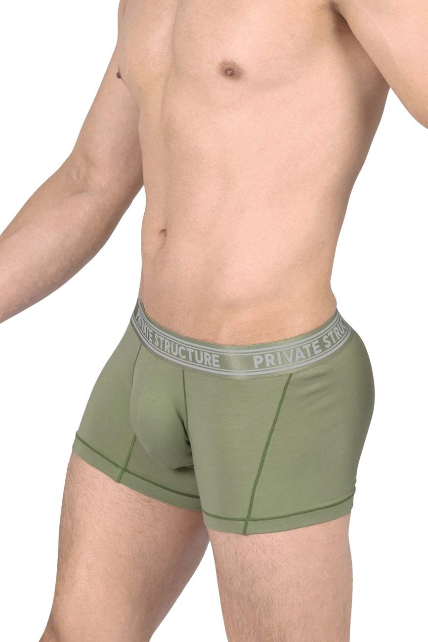 Private Structure PBUT4379 Bamboo Trunks Color Olive - DealByEthan.gay loves Private Structure