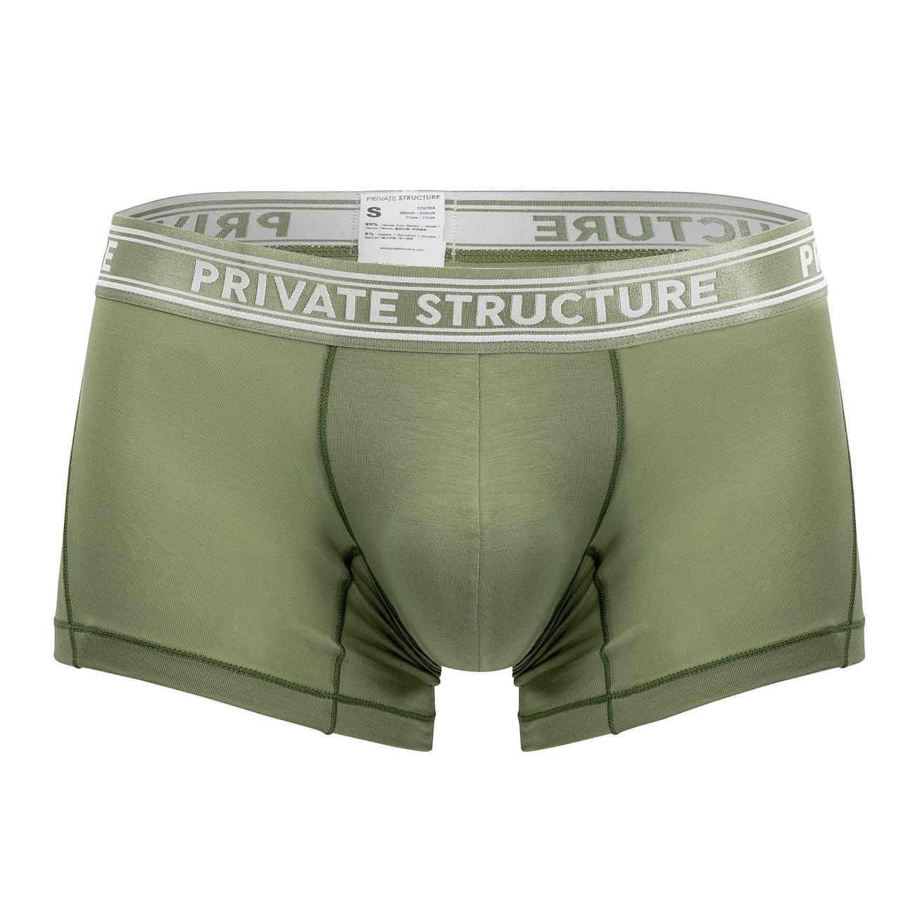 Private Structure PBUT4379 Bamboo Trunks Color Olive - DealByEthan.gay loves Private Structure