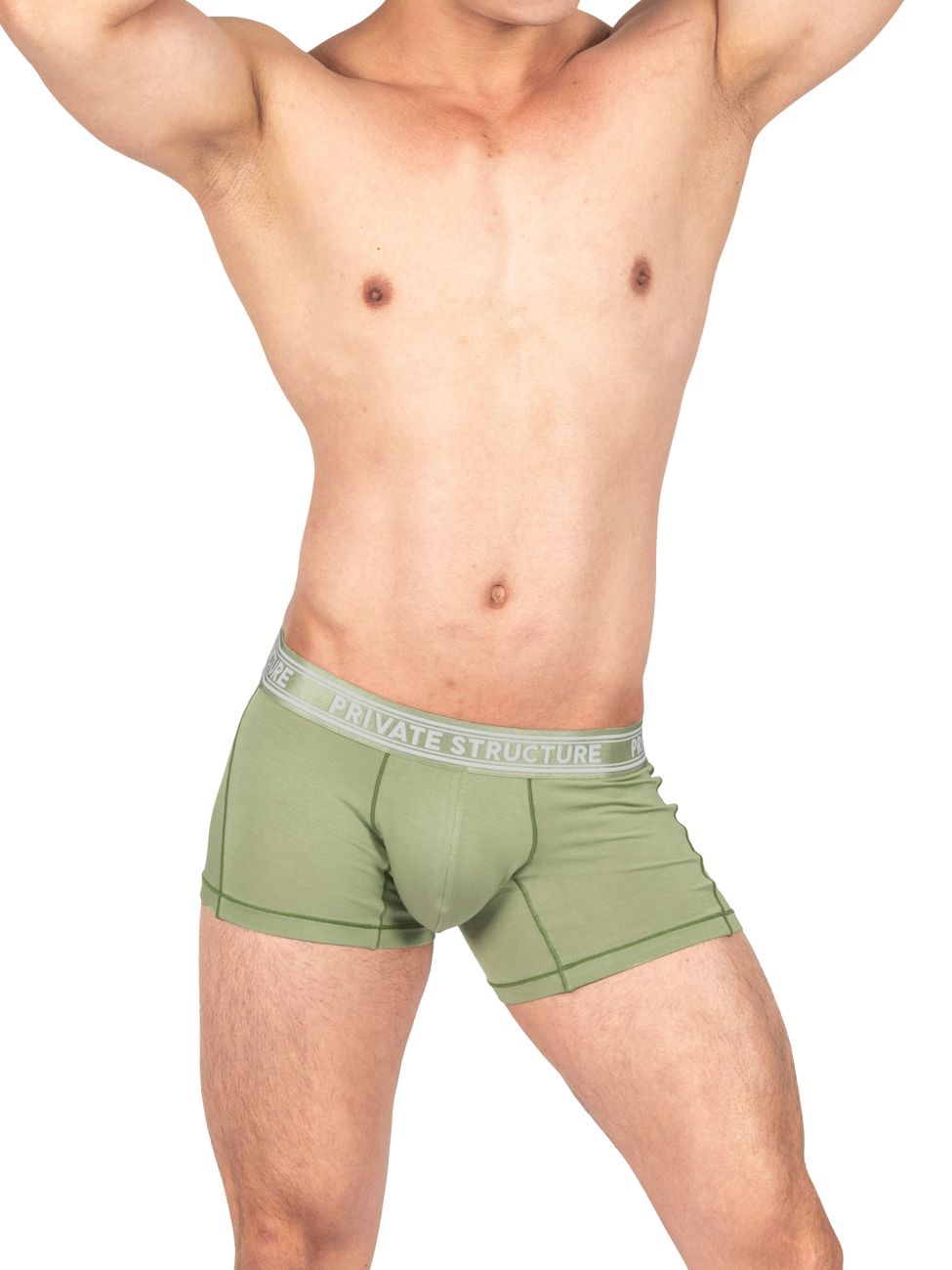 Private Structure PBUT4379 Bamboo Trunks Color Olive - DealByEthan.gay loves Private Structure