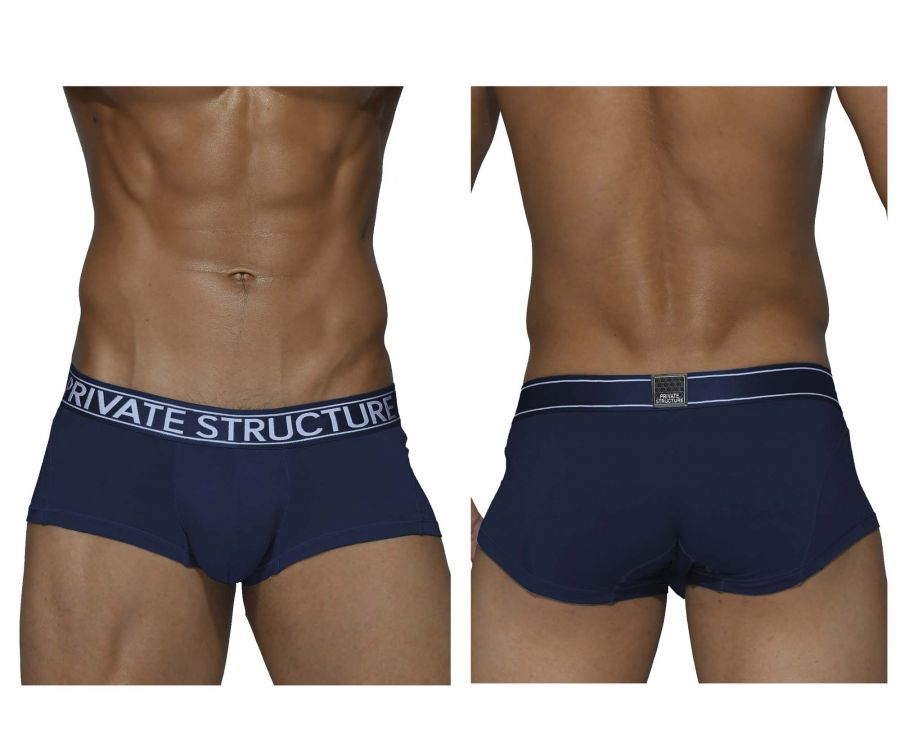 Private Structure PBUX4073 Platinum Bamboo Trunks Color Midnight Navy - DealByEthan.gay loves Private Structure