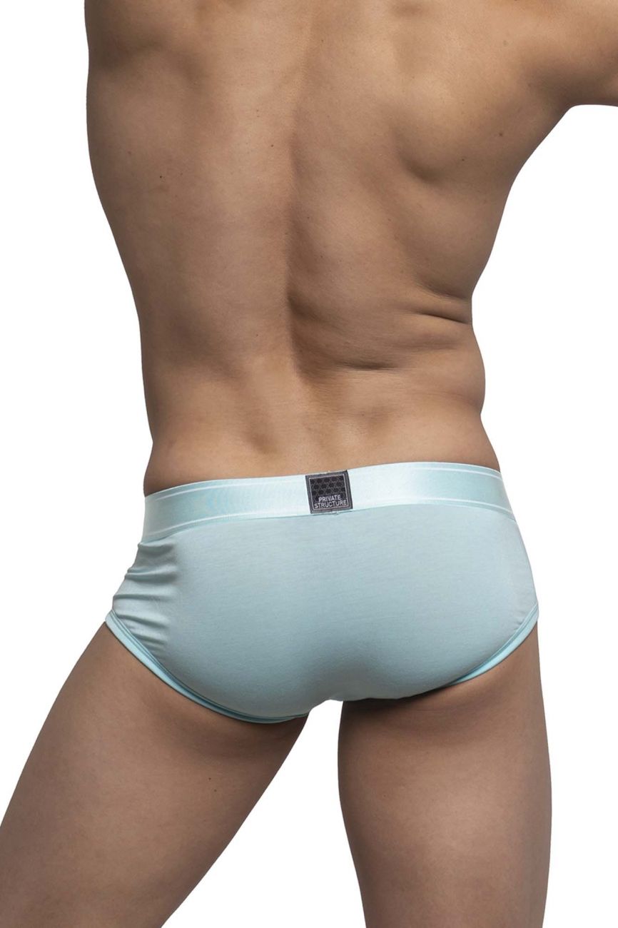 Private Structure PBUZ3748 Platinum Bamboo Contour Briefs Color Lite Cyan - DealByEthan.gay loves Private Structure