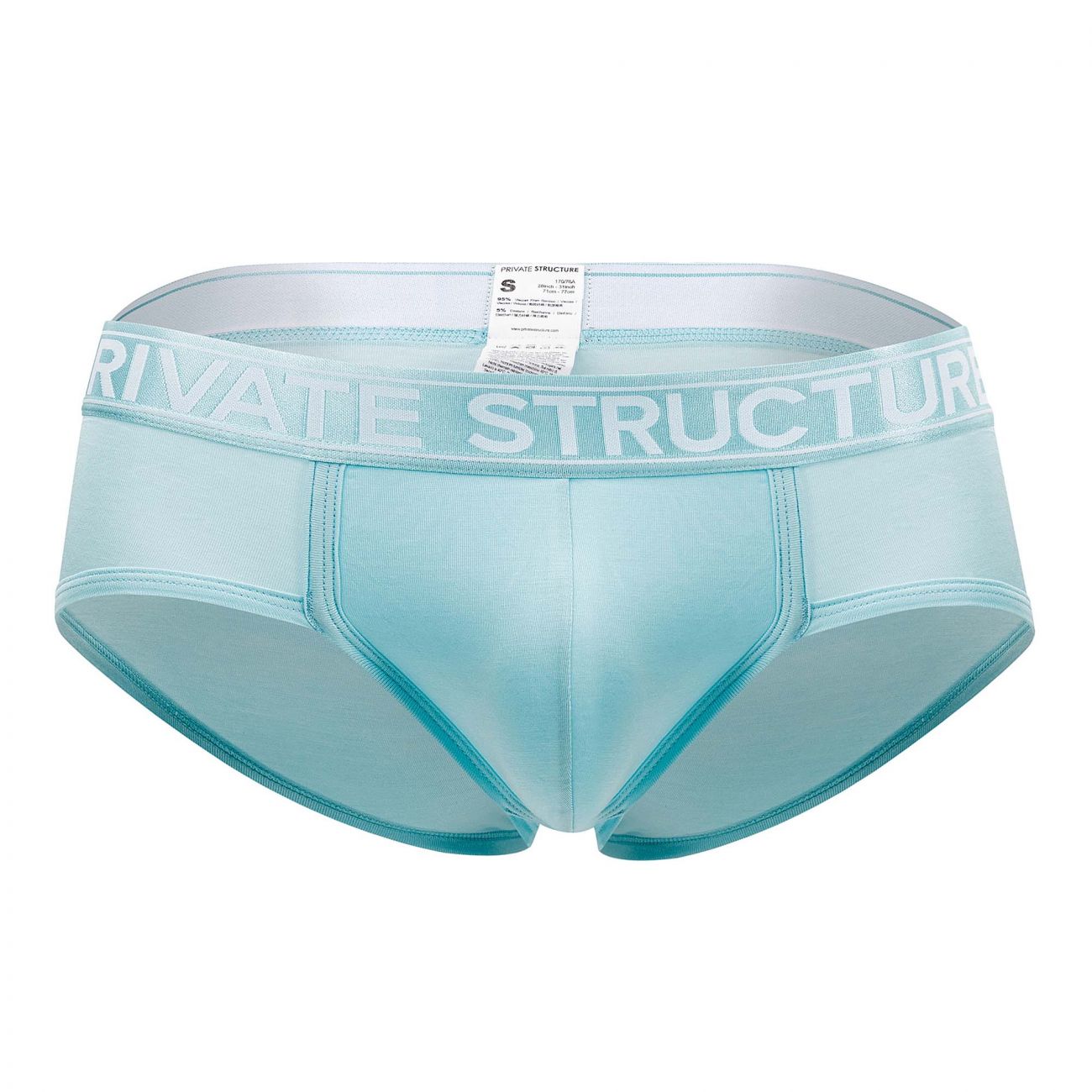 Private Structure PBUZ3748 Platinum Bamboo Contour Briefs Color Lite Cyan - DealByEthan.gay loves Private Structure