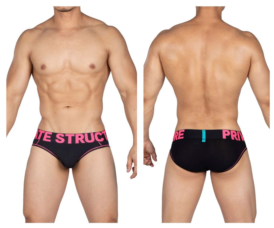 Private Structure PMUX4181 Modality Mini Briefs Color Black-Magenta - DealByEthan.gay loves Private Structure
