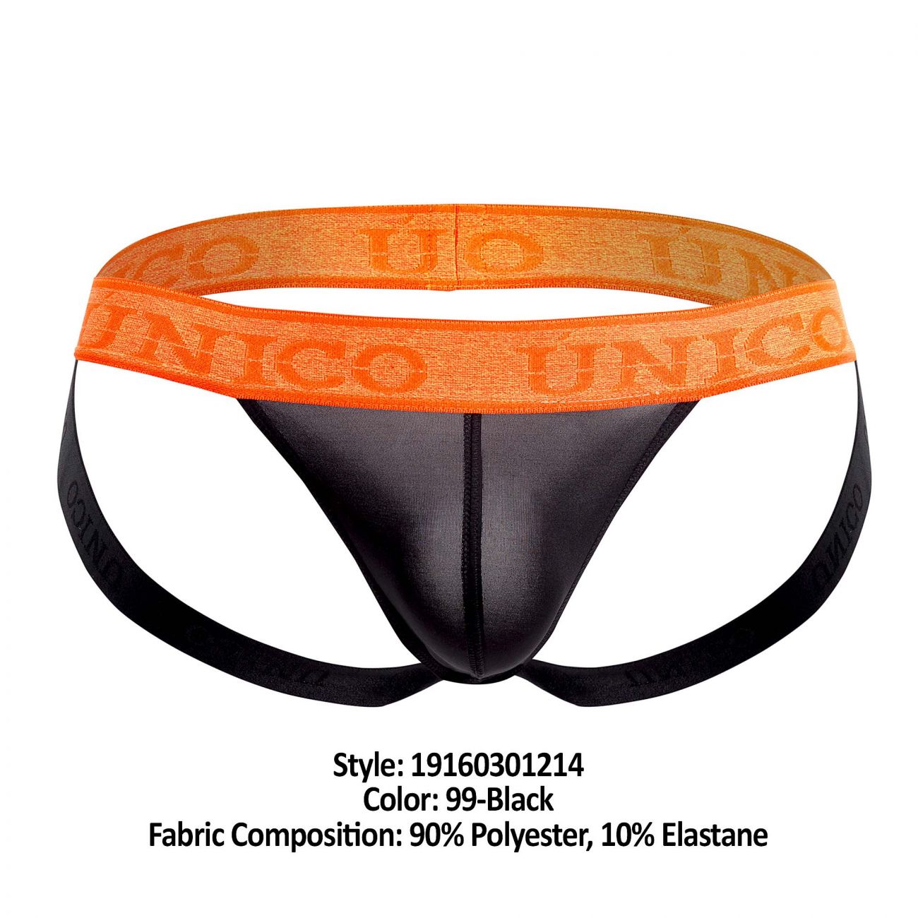 Unico 19160301214 COLORS Vigoroso Jockstrap Color 99-Black - DealByEthan.gay loves Unico