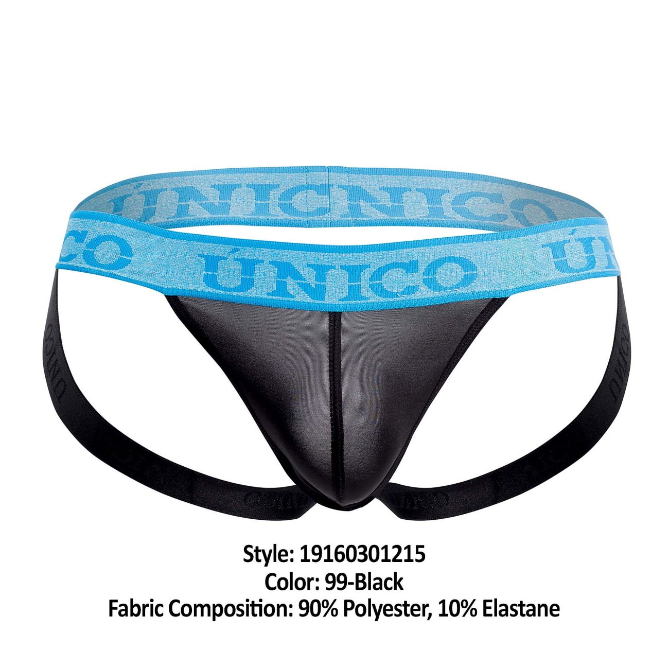 Unico 19160301215 COLORS Dinamico Jockstrap Color 99-Black - DealByEthan.gay loves Unico