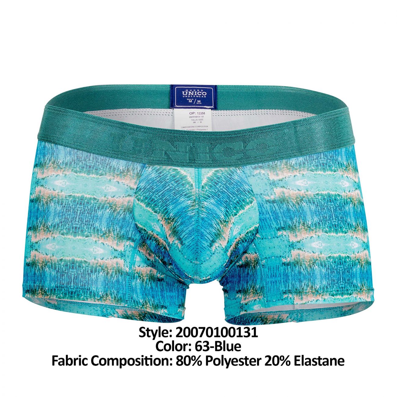 Unico 20070100131 Waterfront Trunks Color 63-Blue - DealByEthan.gay loves Unico
