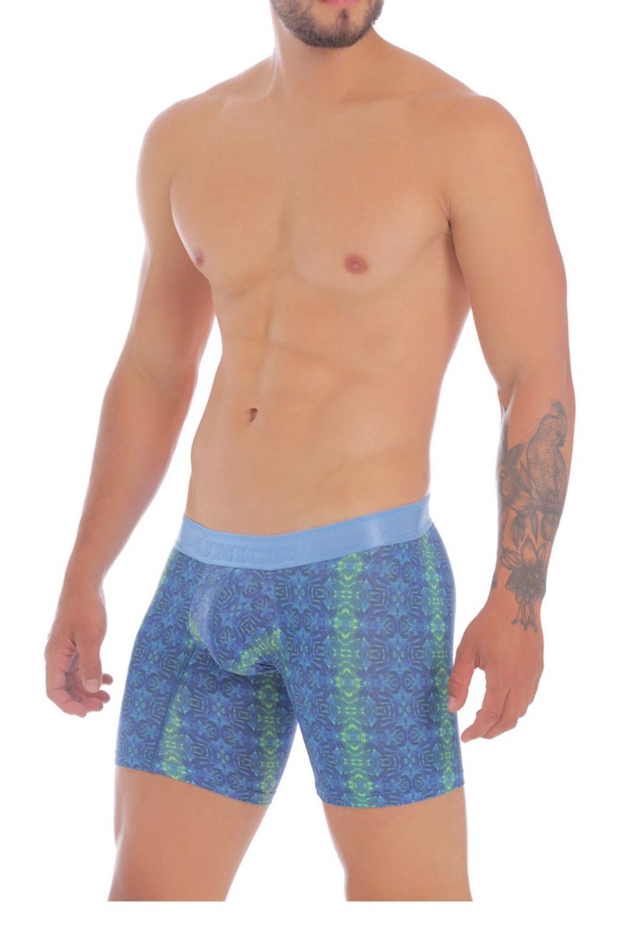 Unico 20070100214 Albar Boxer Briefs Color 30-Blue - DealByEthan.gay loves Unico