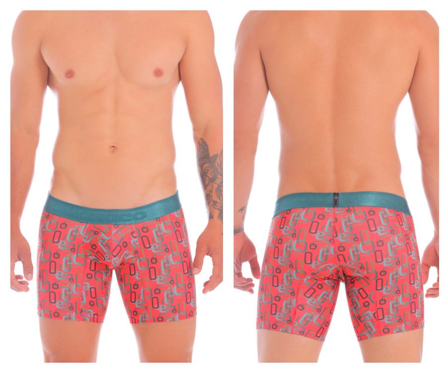 Unico 20070100229 Scheme Boxer Briefs Color 63-Red - DealByEthan.gay loves Unico