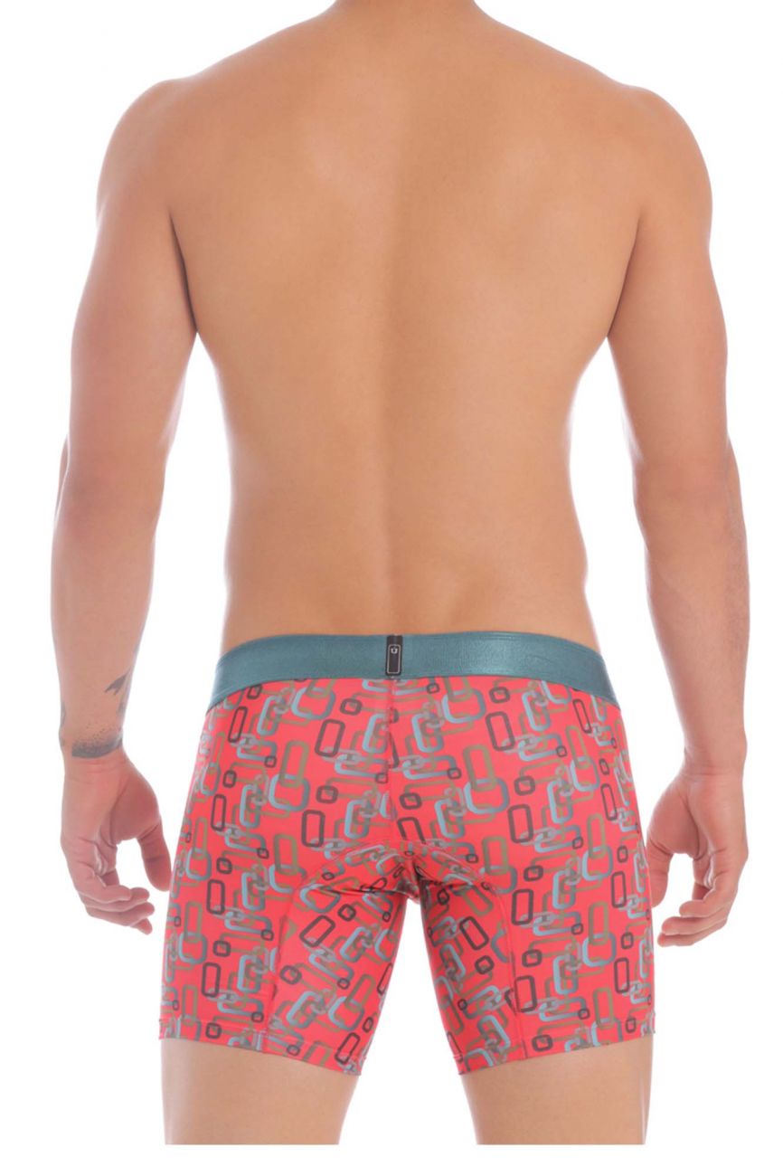 Unico 20070100229 Scheme Boxer Briefs Color 63-Red - DealByEthan.gay loves Unico