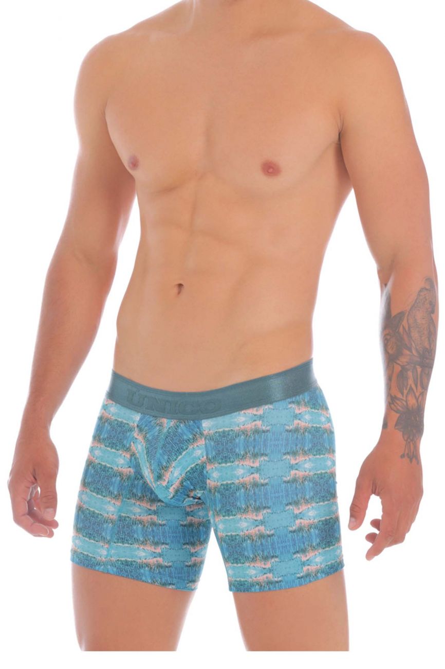 Unico 20070100231 Waterfront Boxer Briefs Color 63-Blue - DealByEthan.gay loves Unico