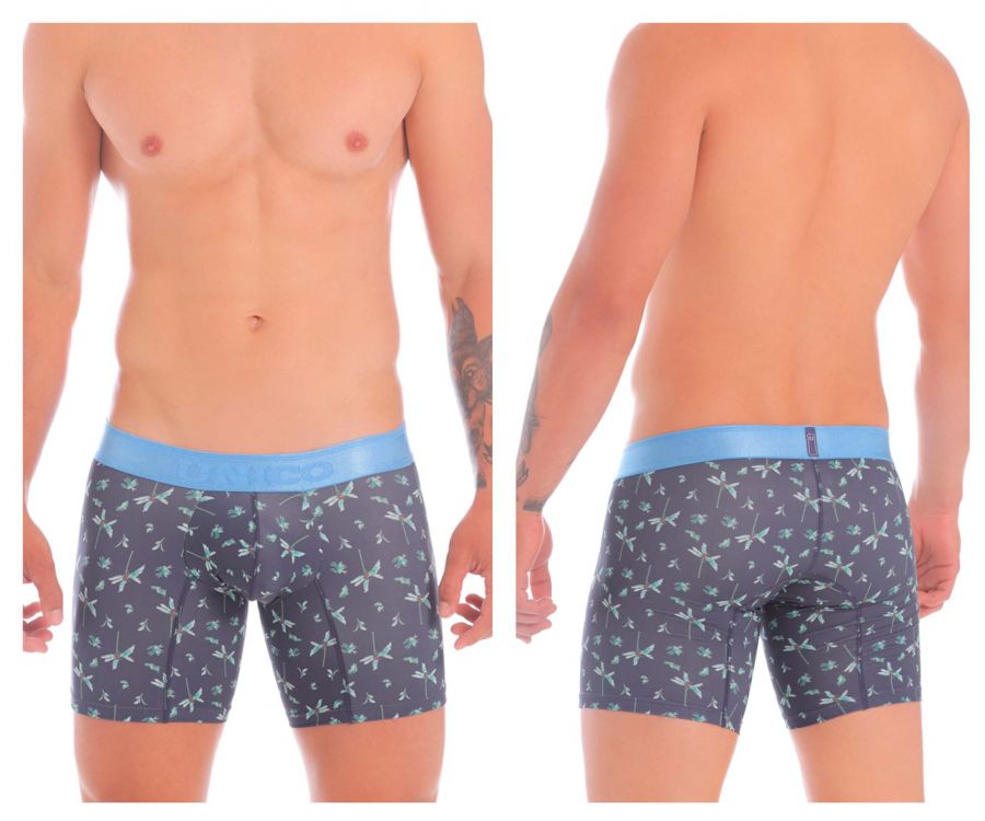 Unico 20070100234 Palm Tree Boxer Briefs Color 90-Blue - DealByEthan.gay loves Unico
