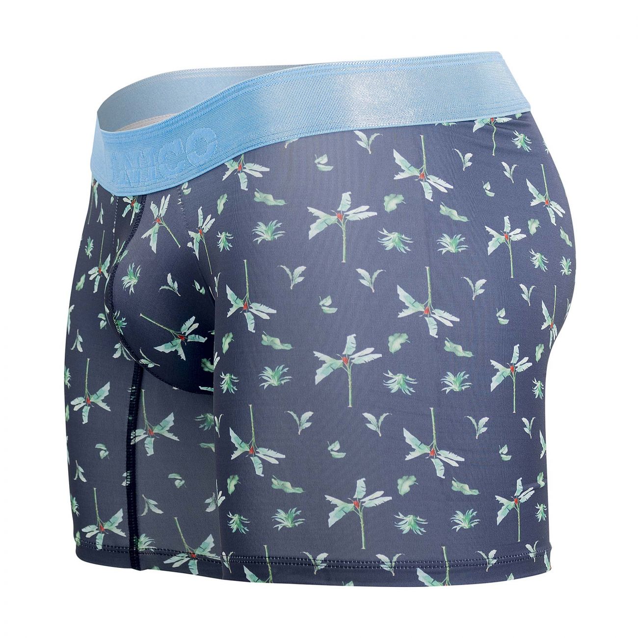 Unico 20070100234 Palm Tree Boxer Briefs Color 90-Blue - DealByEthan.gay loves Unico
