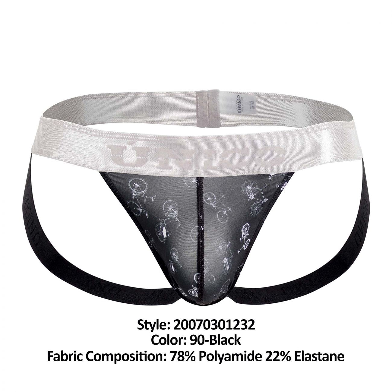Unico 20070301232 Velocipede Jockstrap Color 90-Black - DealByEthan.gay loves Unico