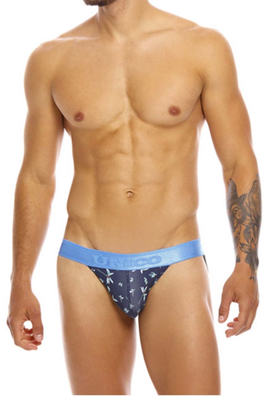 Unico 20070301234 Palm Tree Jockstrap Color 90-Blue - DealByEthan.gay loves Unico