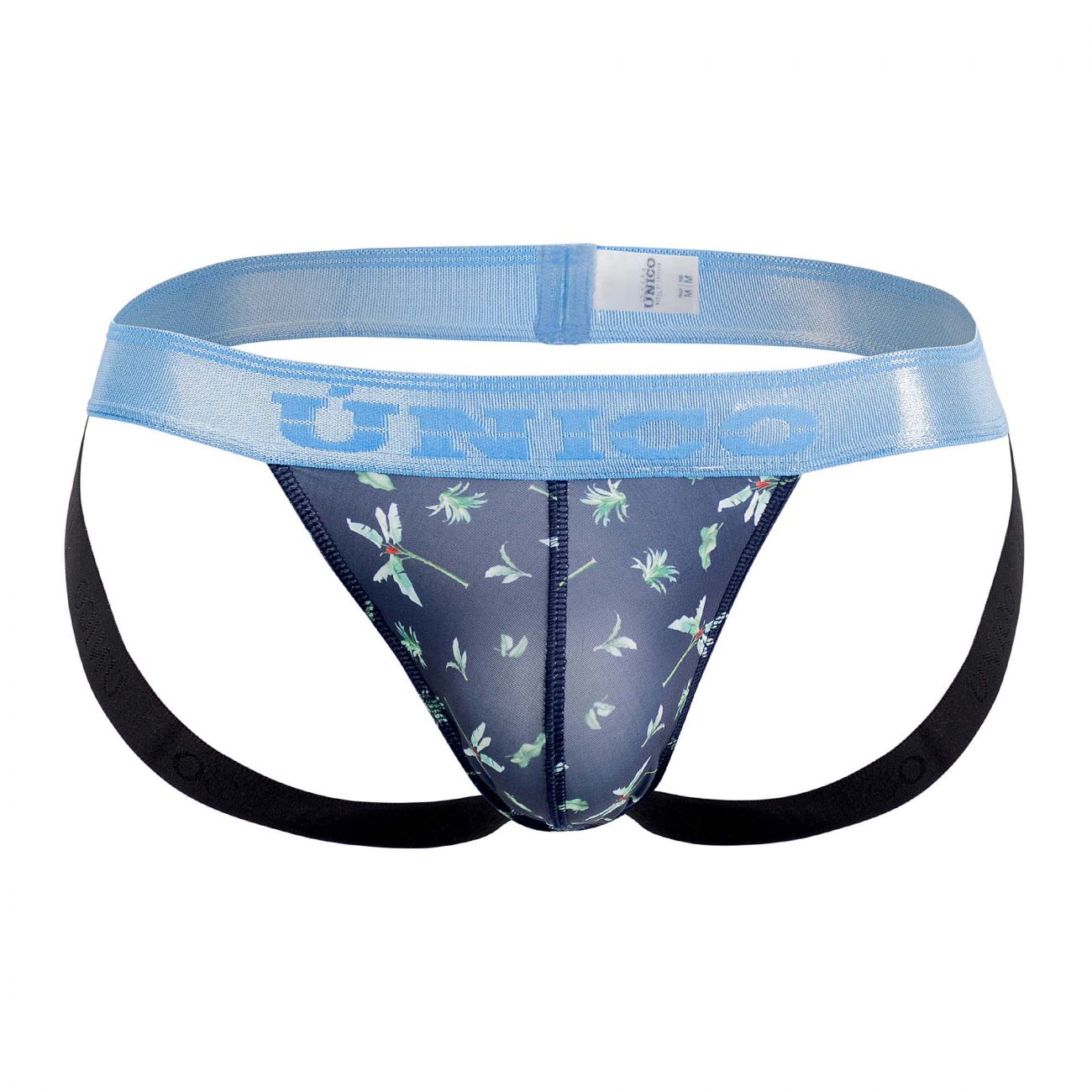 Unico 20070301234 Palm Tree Jockstrap Color 90-Blue - DealByEthan.gay loves Unico