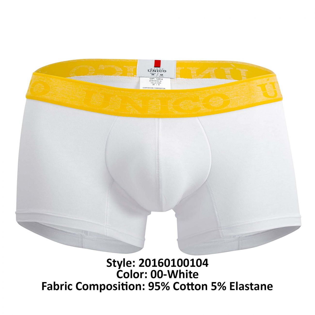 Unico 20160100104 Joyful Trunks Color 00-White - DealByEthan.gay loves Unico