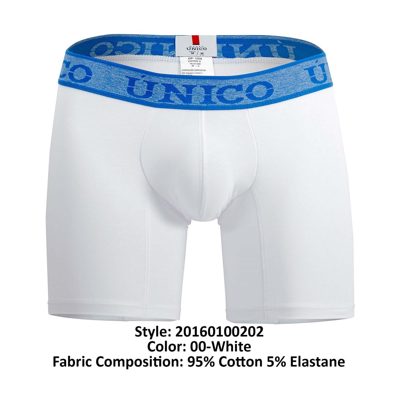 Unico 20160100202 Enchanted Boxer Briefs Color 00-White - DealByEthan.gay loves Unico