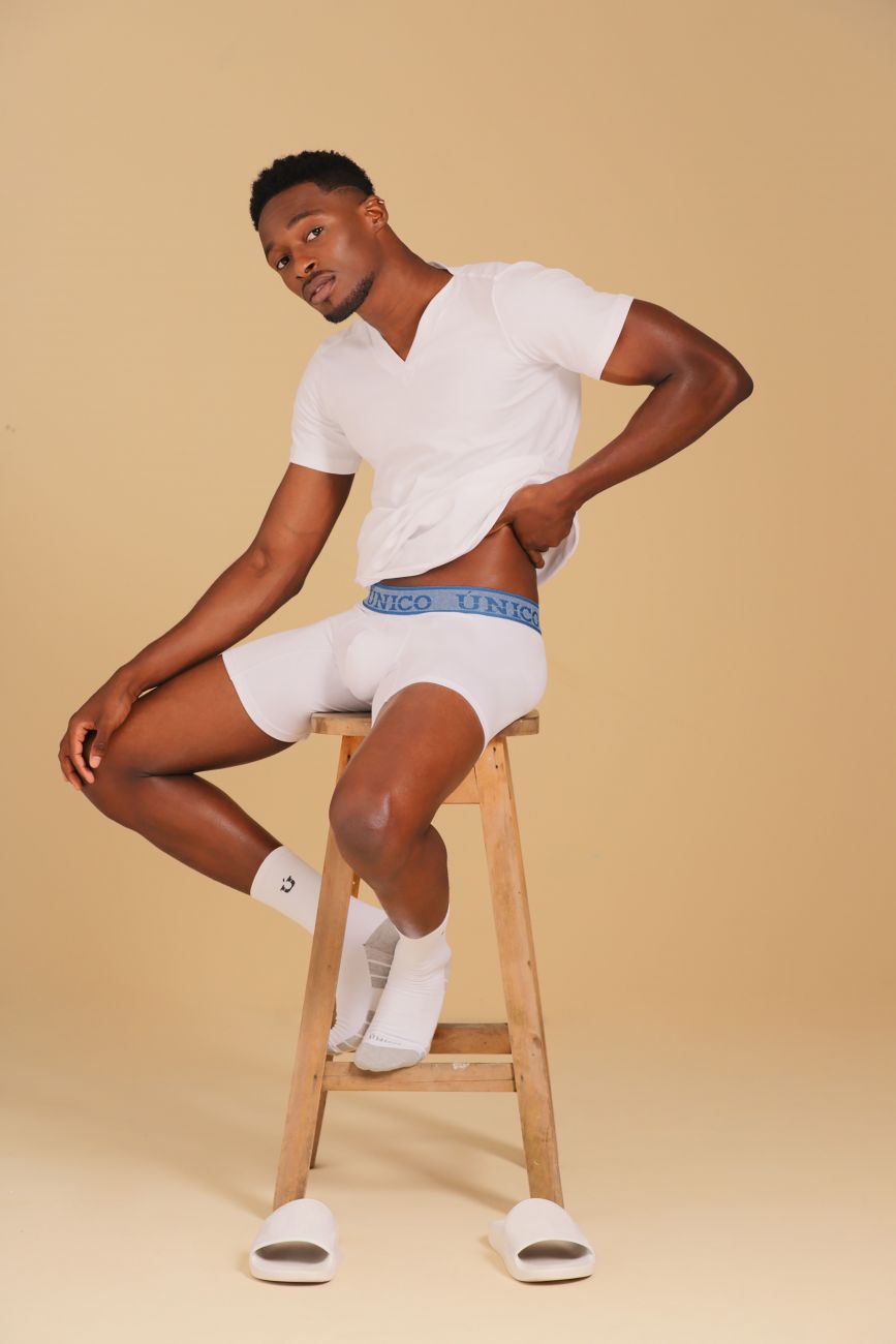 Unico 20160100202 Enchanted Boxer Briefs Color 00-White - DealByEthan.gay loves Unico