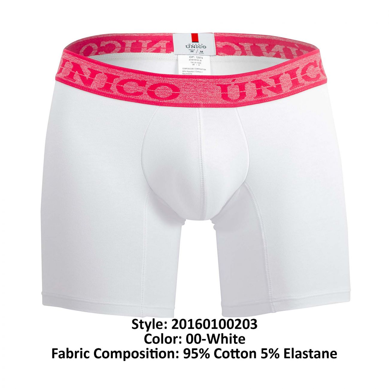 Unico 20160100203 Illusion Boxer Briefs Color 00-White - DealByEthan.gay loves Unico