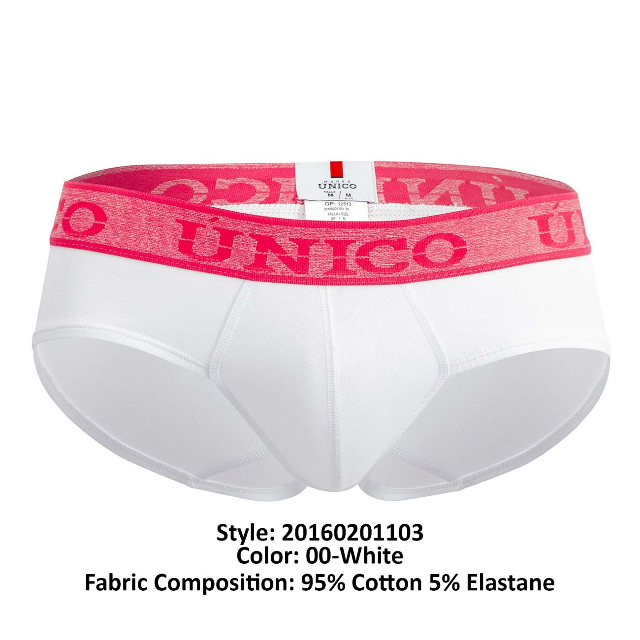Unico 20160201103 Illusion Briefs Color 00-White - DealByEthan.gay loves Unico