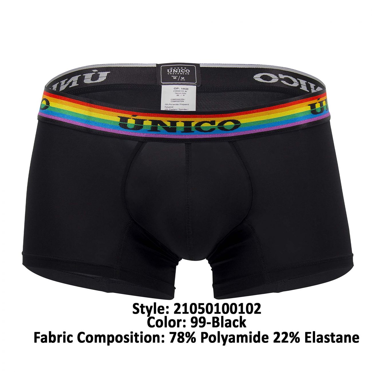 Unico 21050100102 Love Wins Trunks Color 99-Black - DealByEthan.gay loves Unico